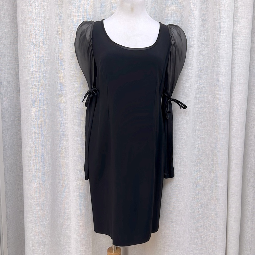 Custom Tailored Black Shift Dress